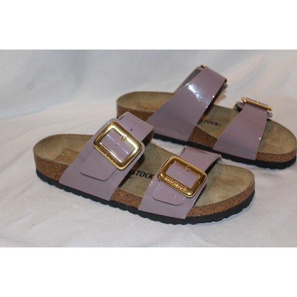 Birkenstock Sydney Big Buckle Narrow Fit Sandals Faded Purple NEW - Picture 4 of 6